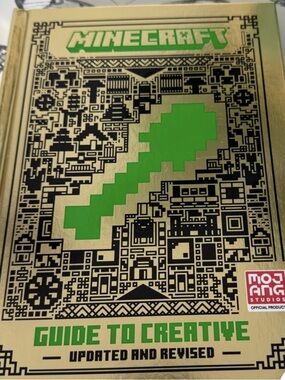 Minecraft Guide to Creative Updated & Revised Hardcover Book Gold Green